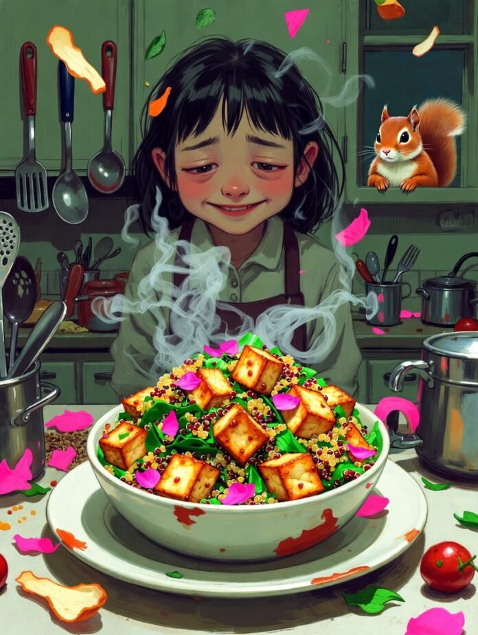 chaotic kitchen counter littered with mismatched wooden chaotic kitchen counter littered with mismatched wooden